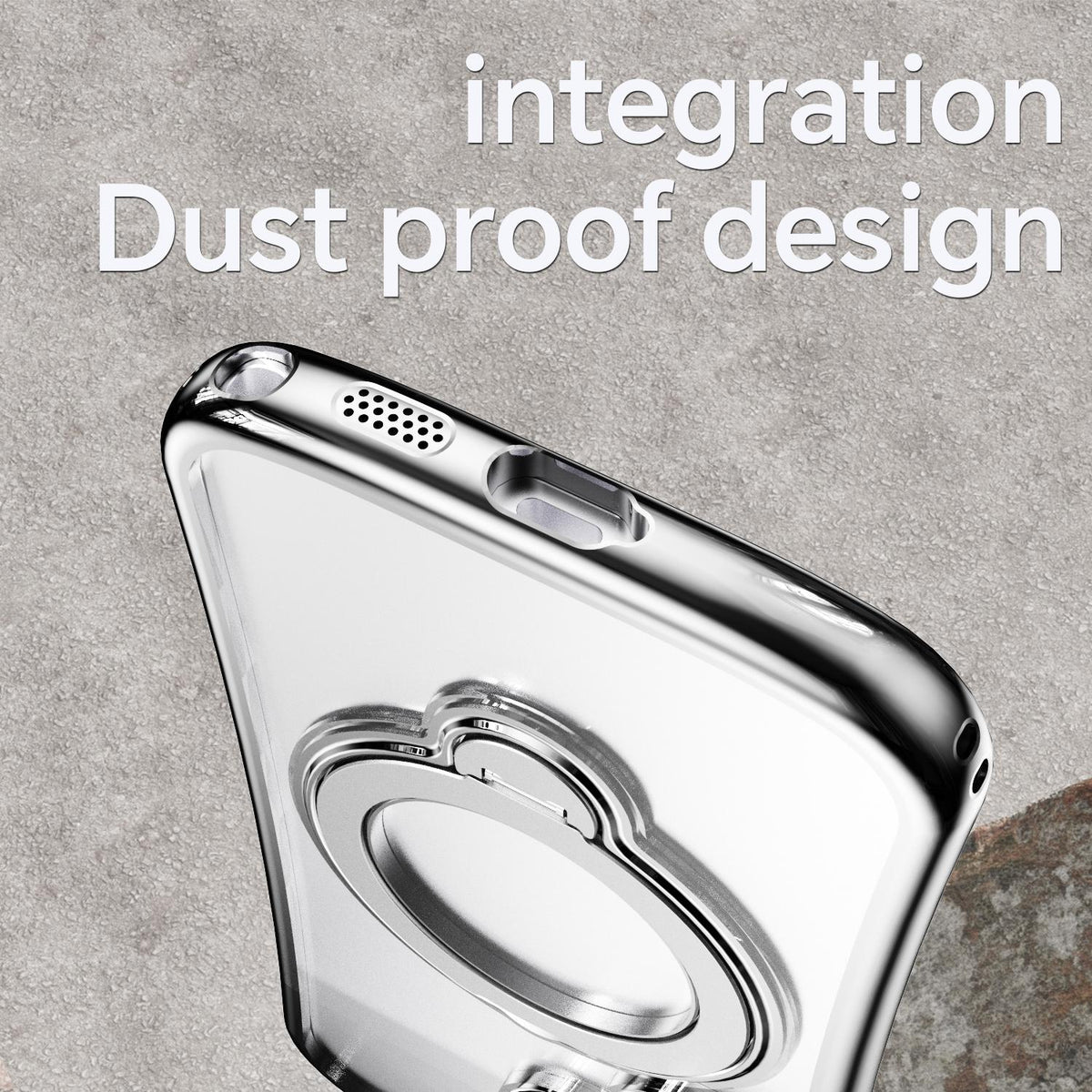 For Samsung Galaxy S26 Ultra 5G 360 Degree Rotation Holder Magnetic Electroplated Phone Case - Silver - EDA009791002B