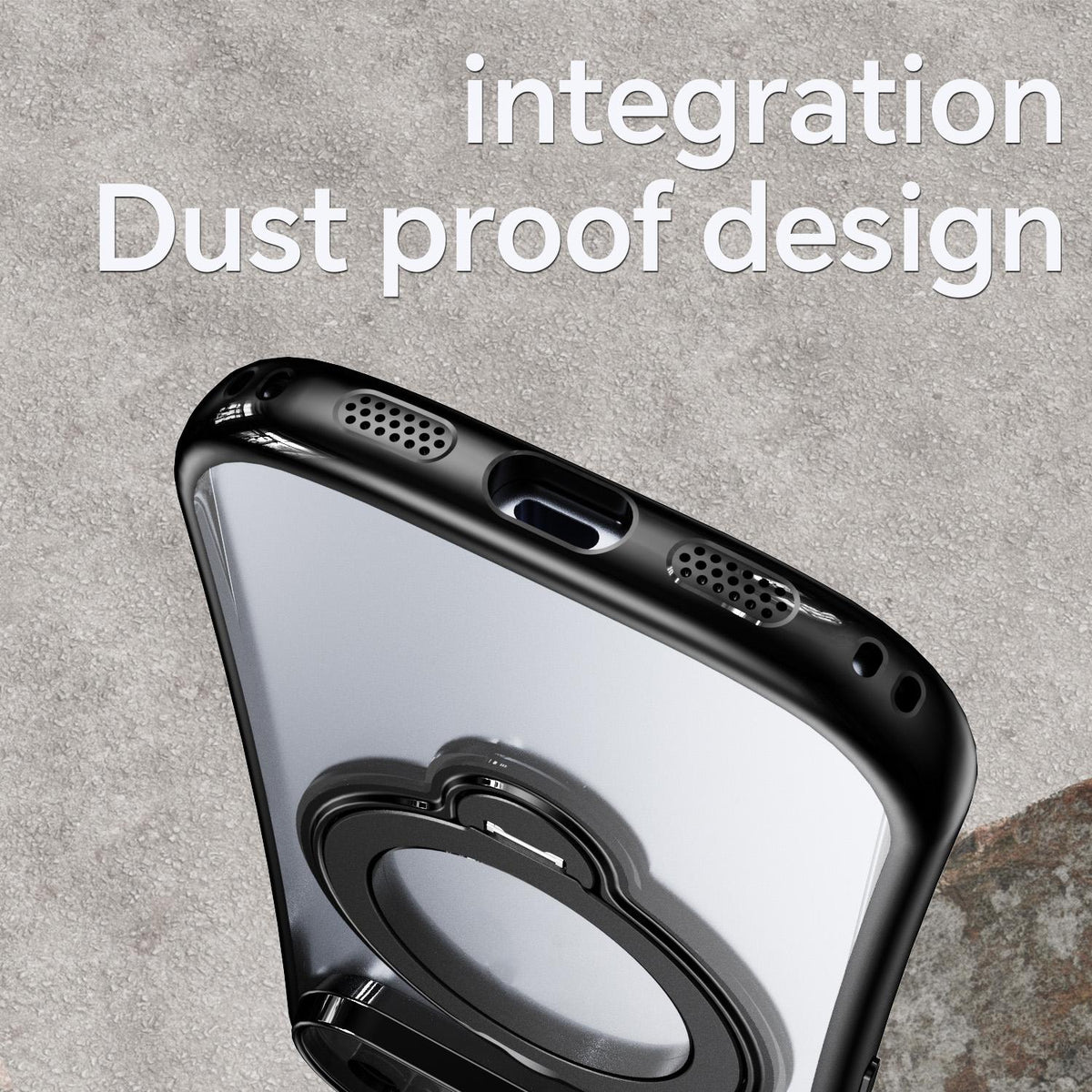 For Google Pixel 11 360 Degree Rotation Holder Magnetic Electroplated Phone Case - Black - EDA009791701F