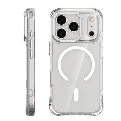 For iPhone 17 Pro Shockproof Magnetic PC Hybrid TPU Phone Case - Transparent - EDA009793502E