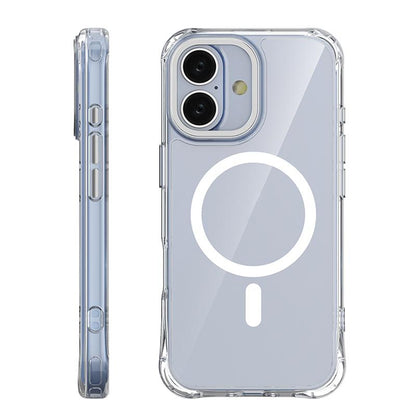 For iPhone 17 Shockproof Magnetic PC Hybrid TPU Phone Case - Transparent - EDA009793503E