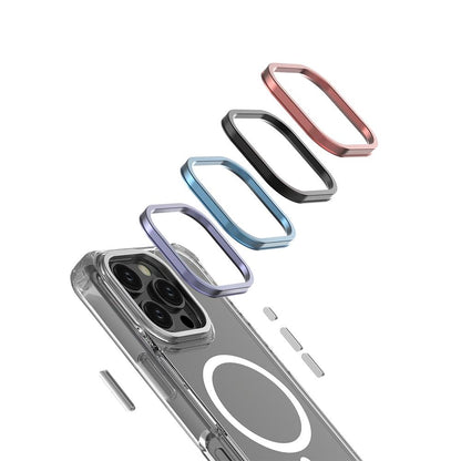 For iPhone 16 Pro Shockproof Magnetic PC Hybrid TPU Phone Case - Transparent - EDA009793506E