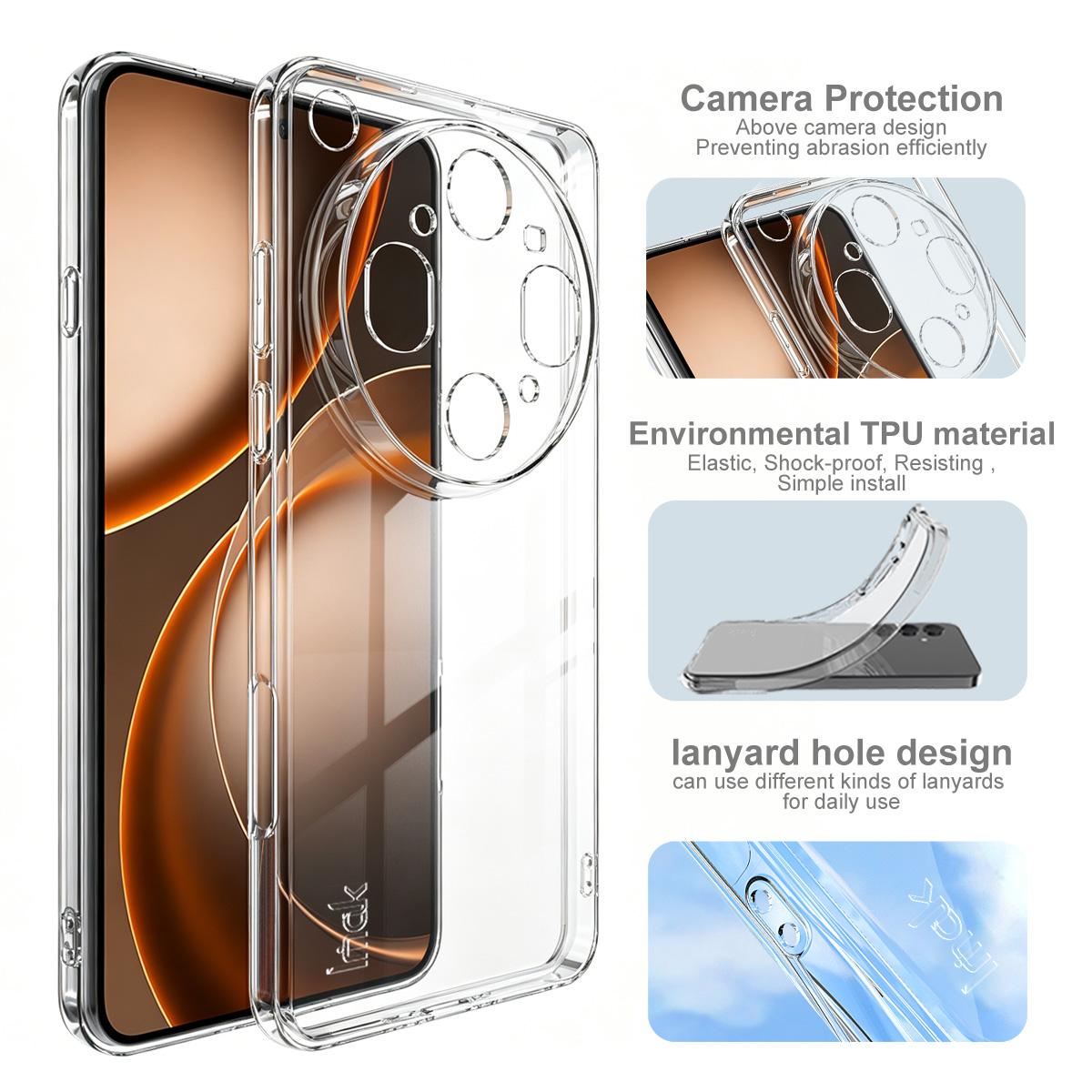 For OPPO Find X9 Ultra 5G Fiberglass Version imak UX-5 Series Super Slim Transparent Shockproof TPU Protective Case - Transparent - EDA009793801A