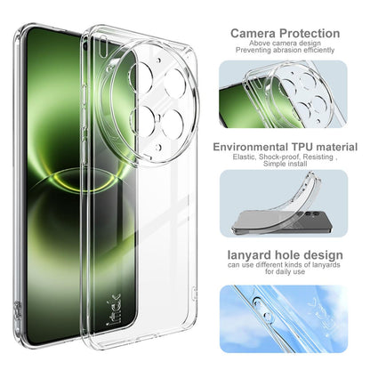 For vivo X300 Ultra imak UX-5 Series Super Slim Transparent Shockproof TPU Protective Case - Transparent - EDA009793901A