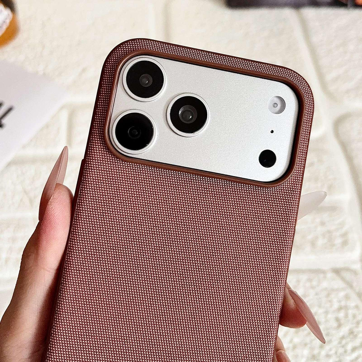 For iPhone 13 Pro Tech Fabric Texture Magnetic Phone Case with Crossbody Strap - Green - EDA009794310A