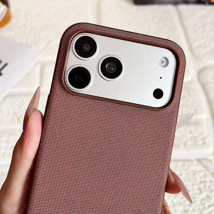 For iPhone 14 Pro Max Tech Fabric Texture Magnetic Phone Case with Crossbody Strap - Green - EDA009794308A