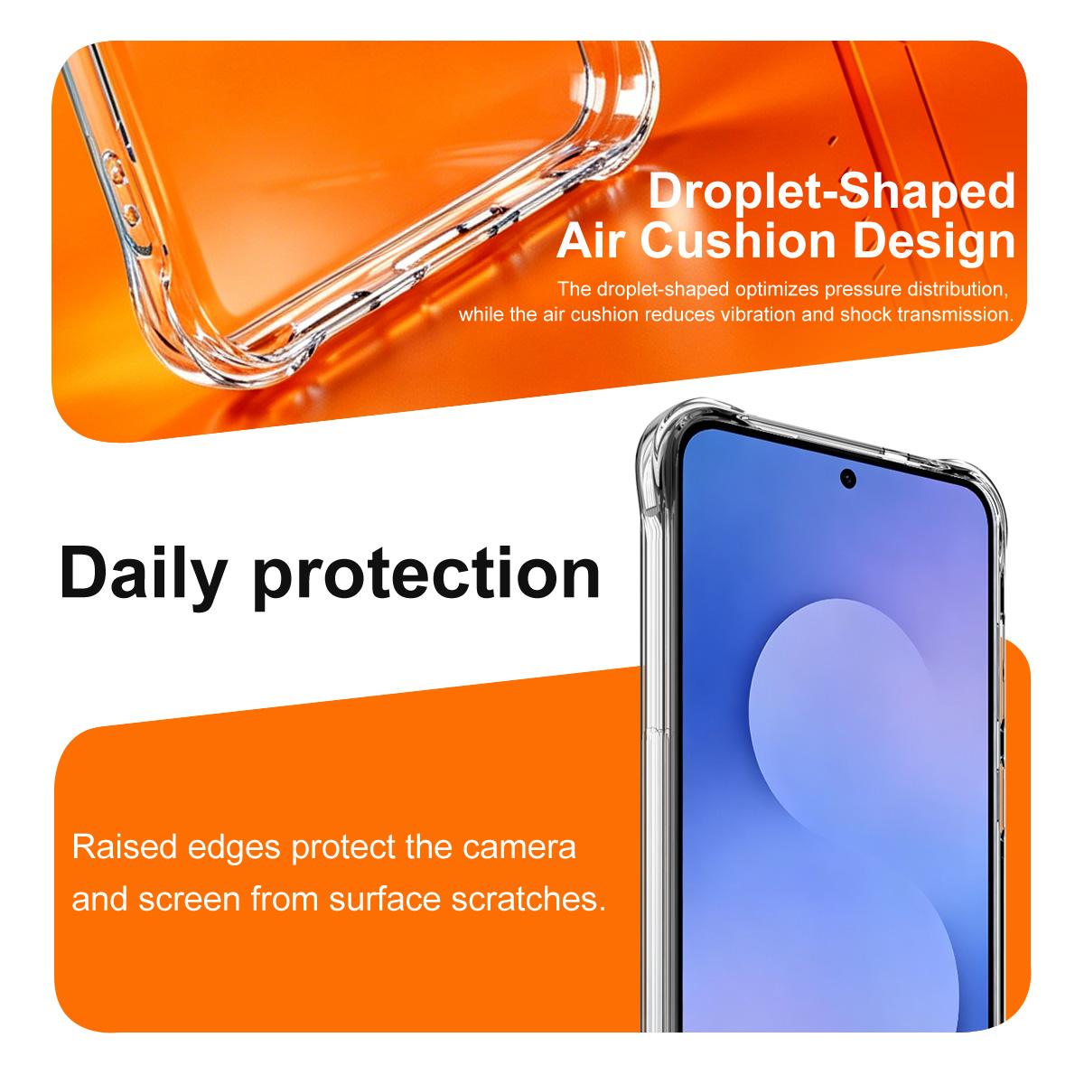For Galaxy S26 FE 5G imak Shockproof Airbag TPU Phone Case - Transparent - EDA009794601A