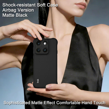 For Motorola Edge 5G 2026 imak Shockproof Airbag TPU Phone Case - Matte Black - EDA009794701A