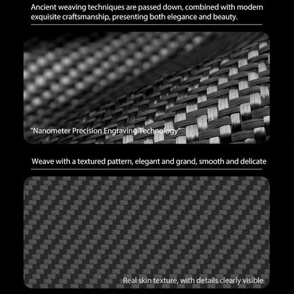 For Galaxy Z Fold8 Ultra 5G 600D Fine Texture Series Carbon Fiber Dual-Center Magnetic Phone Case - Black - EDA009796501A
