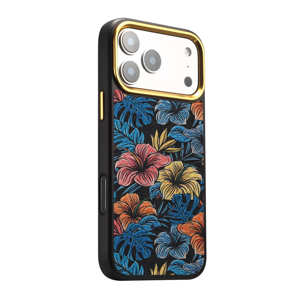 For iPhone 18 Pro Max / 17 Pro Max Denior A28+1 Ethnic Embroider Pattern Style Magnetic Phone Case - Black - EDA009797301C