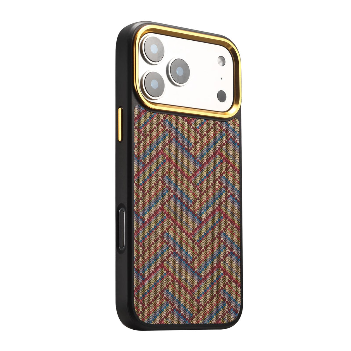 For iPhone 18 Pro / 17 Pro Denior A28+1 Ethnic Embroider Pattern Style Magnetic Phone Case - Blue - EDA009797302B