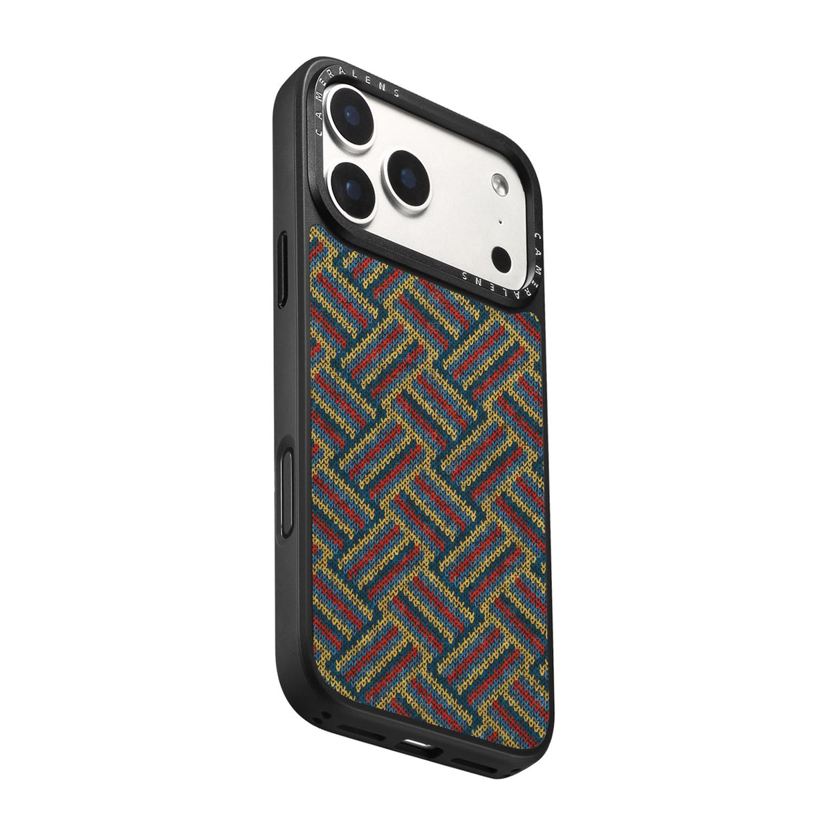 For iPhone 15 Pro Max Denior A28 Ethnic Embroider Pattern Style Magnetic Phone Case - Red - EDA009798405A