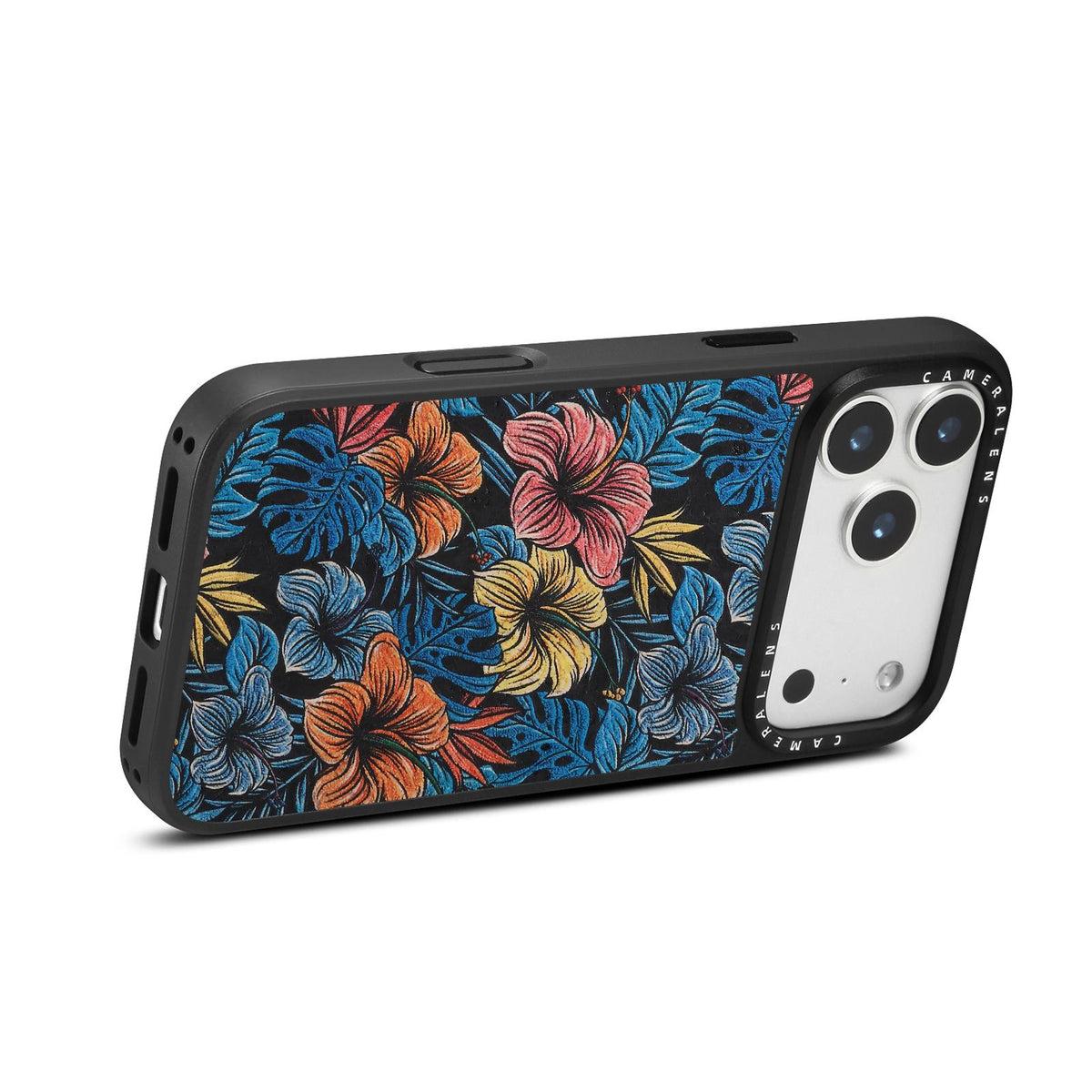 For iPhone 15 Pro Denior A28 Ethnic Embroider Pattern Style Magnetic Phone Case - Black - EDA009798406D