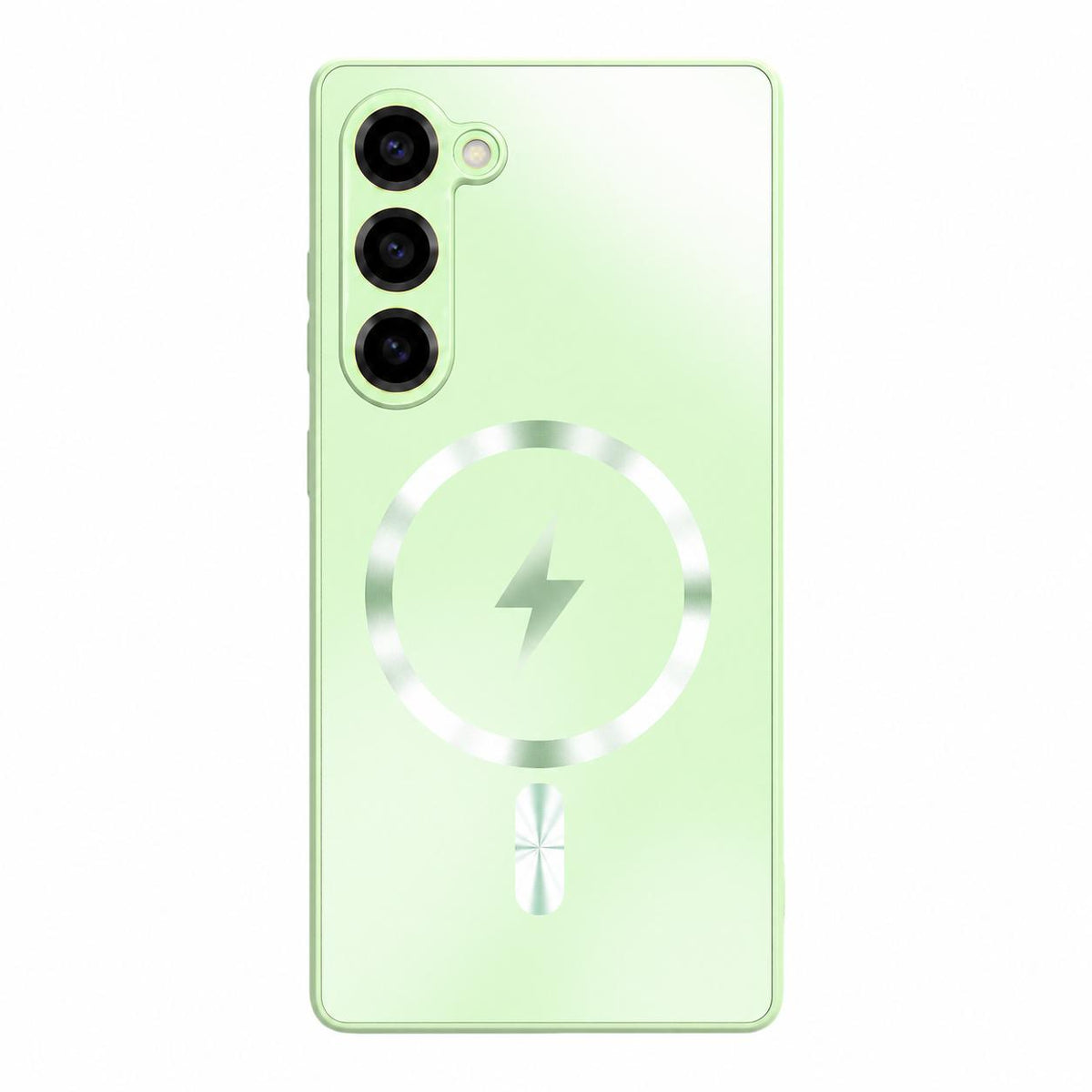 For Galaxy S23 5G Vacuum Electroplated Magnetic Phone Case - Green - EDA009801101F