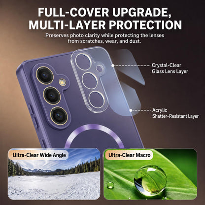For Galaxy S24 5G Vacuum Electroplated Magnetic Phone Case - Green - EDA009801104F