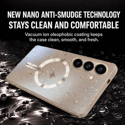 For Galaxy S24 5G Vacuum Electroplated Magnetic Phone Case - Green - EDA009801104F