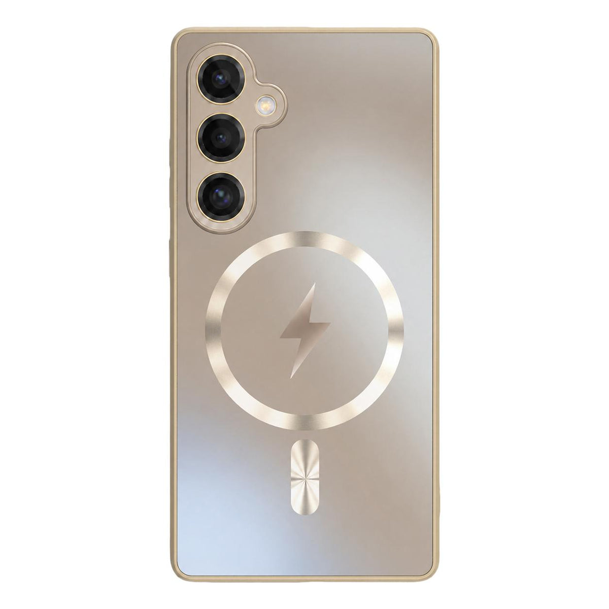 For Galaxy S24 5G Vacuum Electroplated Magnetic Phone Case - Gold - EDA009801104G