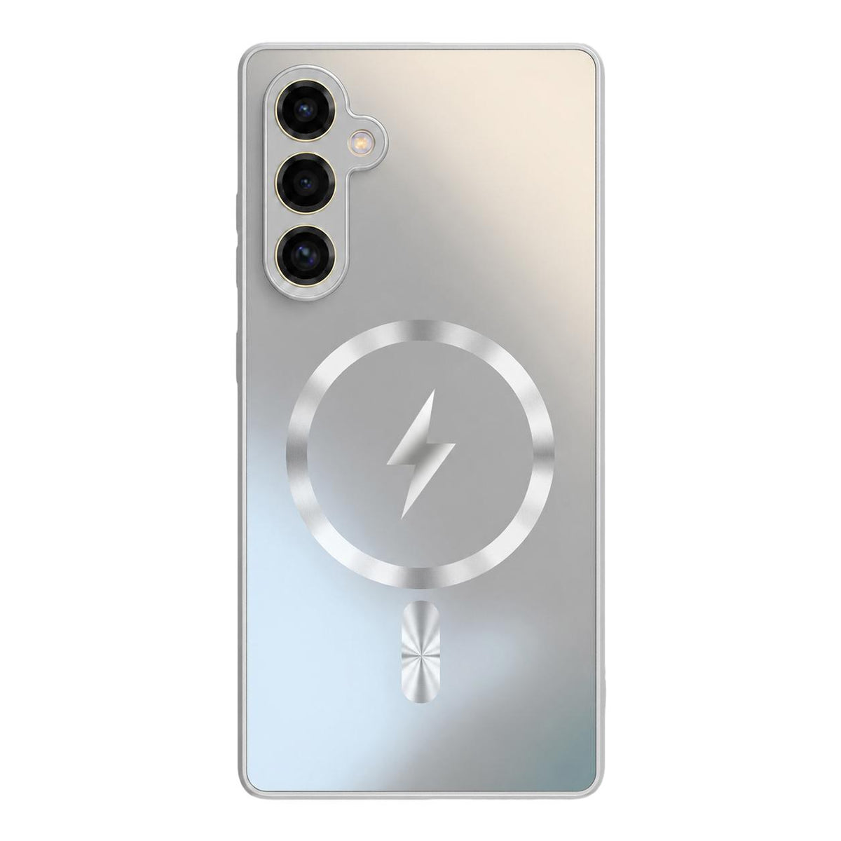 For Galaxy S24 5G Vacuum Electroplated Magnetic Phone Case - Titanium Color - EDA009801104H