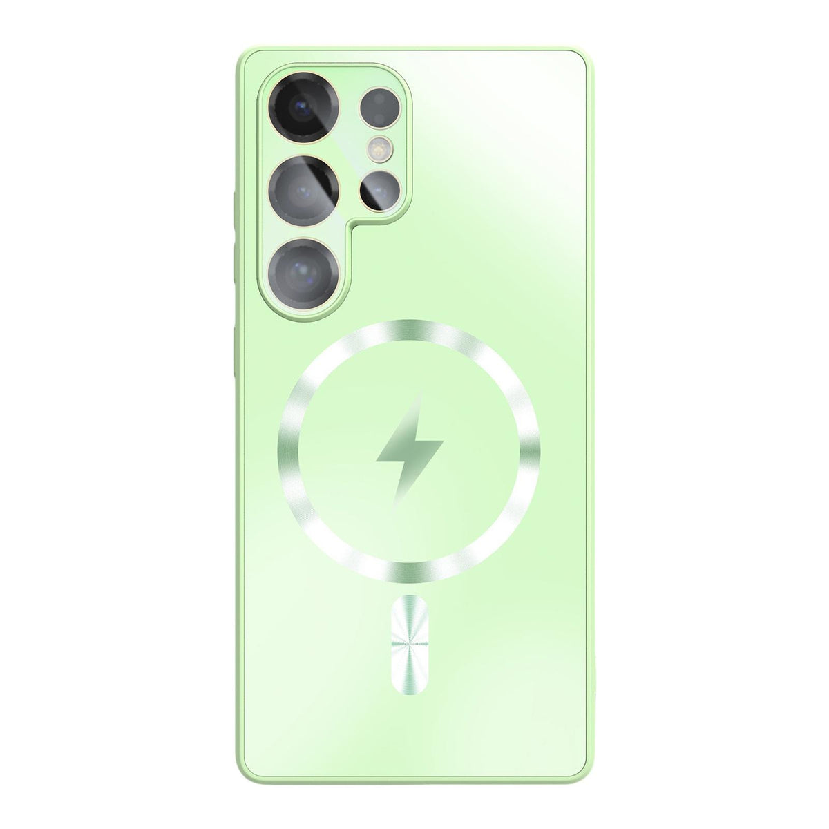 For Galaxy S25 Ultra 5G Vacuum Electroplated Magnetic Phone Case - Green - EDA009801109F
