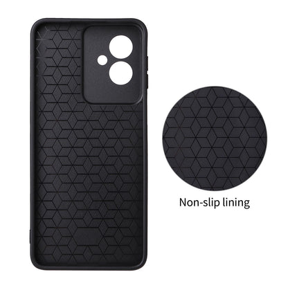 For Motorola Moto G55 5G Precise Cutout Carbon Fiber Texture Vegan Leather Phone Case - Red - EDA009801309B