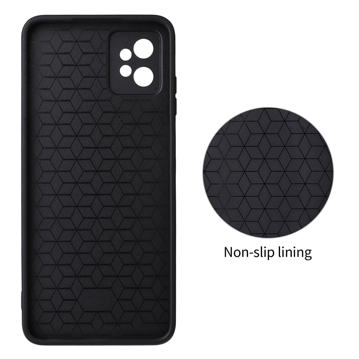 For Motorola Moto G32 Precise Cutout Carbon Fiber Texture Vegan Leather Phone Case - Grey - EDA009801311C