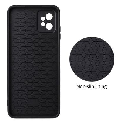 For Motorola Moto G32 Precise Cutout Carbon Fiber Texture Vegan Leather Phone Case - Grey - EDA009801311C