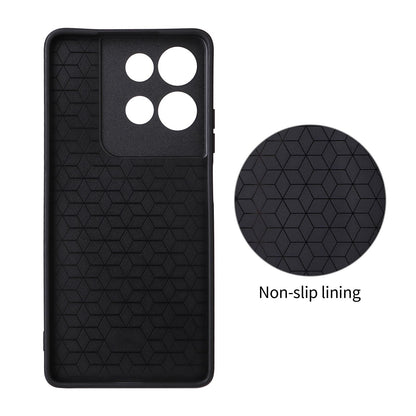 For Motorola Moto G75 5G Precise Cutout Carbon Fiber Texture Vegan Leather Phone Case - Orange - EDA009801318A