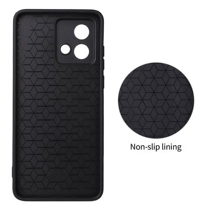 For Motorola Moto G84 5G Precise Cutout Carbon Fiber Texture Vegan Leather Phone Case - Red - EDA009801319B