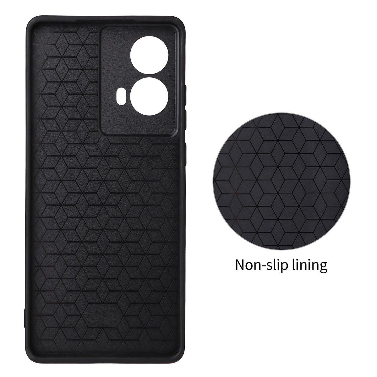 For Motorola Moto G85 / S50 Neo Precise Cutout Carbon Fiber Texture Vegan Leather Phone Case - Red - EDA009801320B