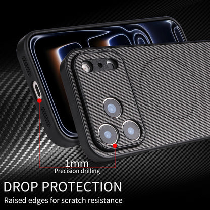 For Motorola Moto G85 / S50 Neo Precise Cutout Carbon Fiber Texture Vegan Leather Phone Case - Grey - EDA009801320C