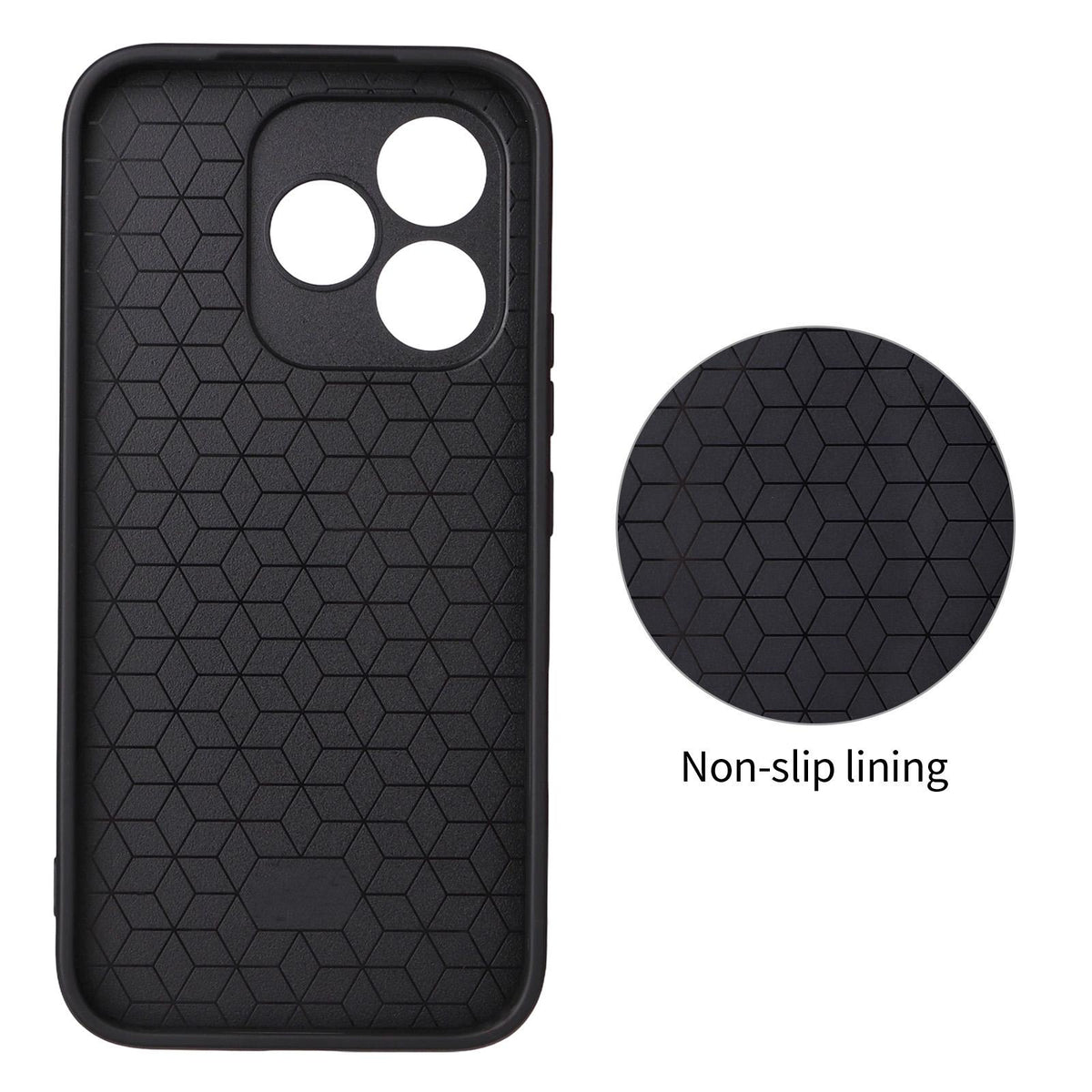 For Honor 600 Lite Global Precise Cutout Carbon Fiber Texture Vegan Leather Phone Case - Blue - EDA009801501D