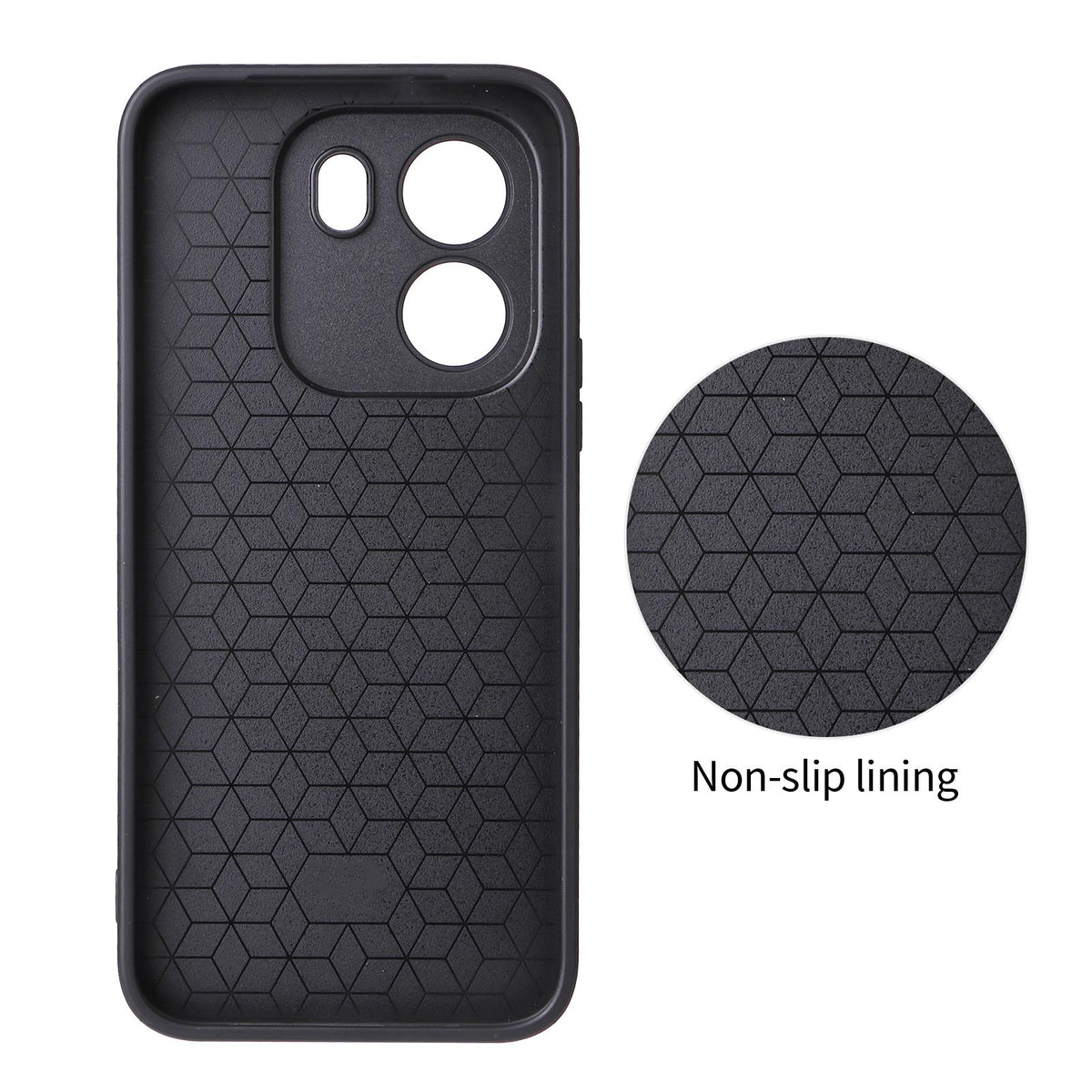 For Honor X6e 4G Precise Cutout Carbon Fiber Texture Vegan Leather Phone Case - Orange - EDA009801514A