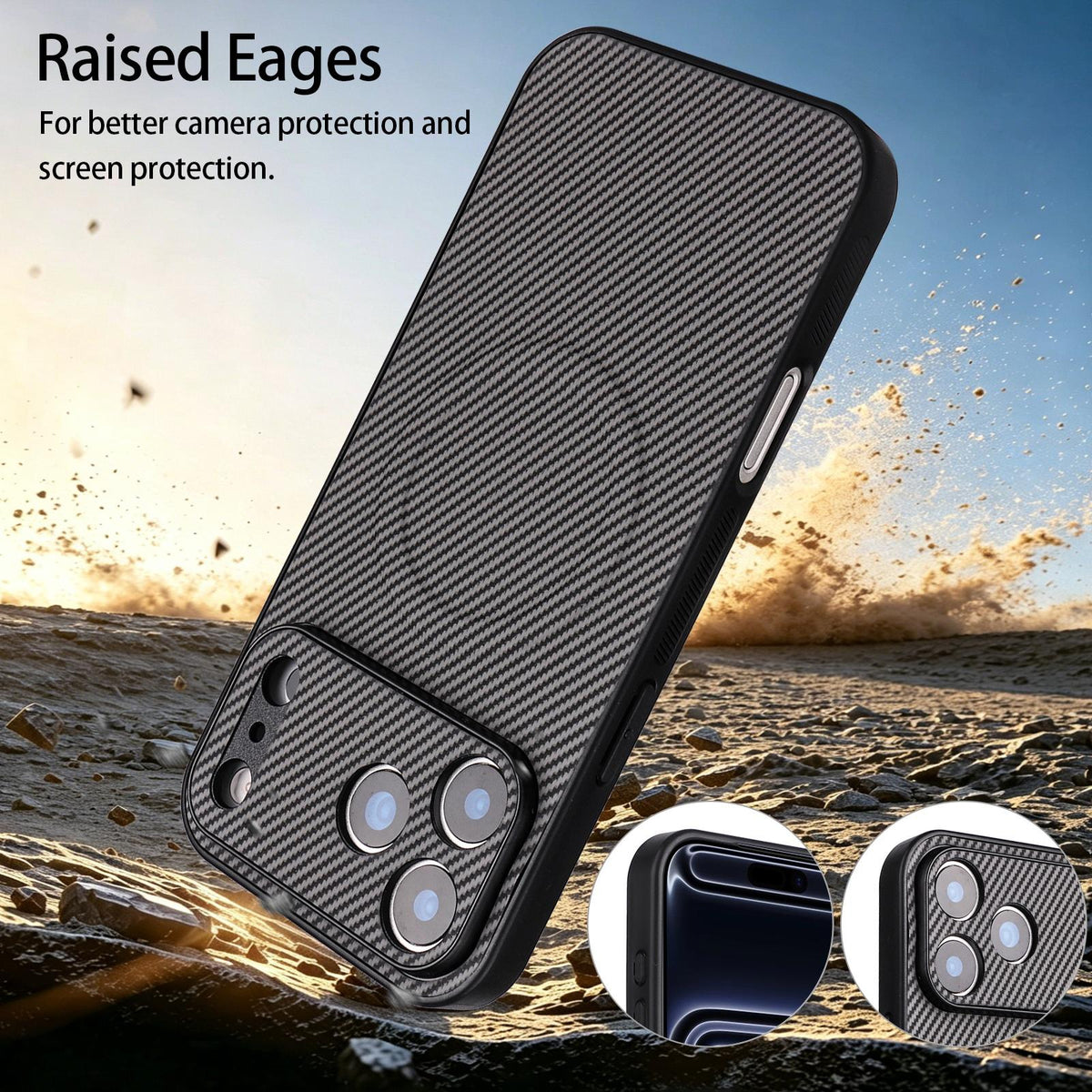 For Google Pixel 6a Precise Cutout Carbon Fiber Texture Vegan Leather Phone Case - Grey - EDA009801703C