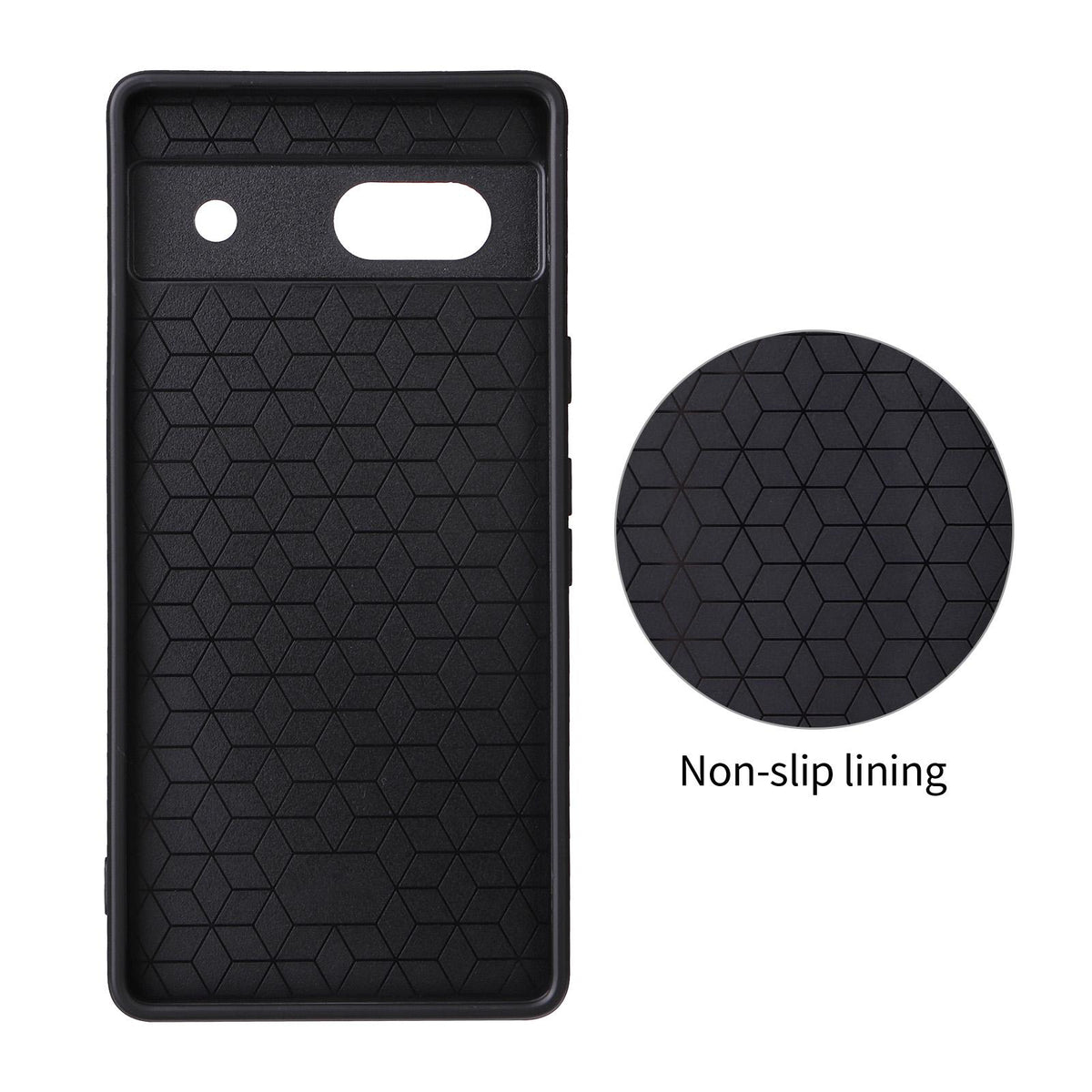 For Google Pixel 7a Precise Cutout Carbon Fiber Texture Vegan Leather Phone Case - Orange - EDA009801706A