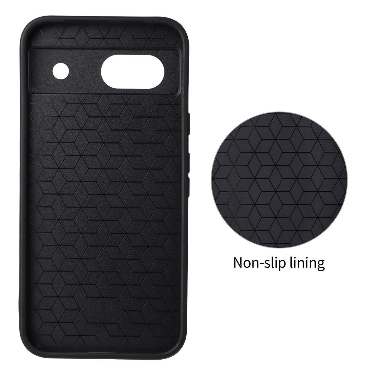 For Google Pixel 8a Precise Cutout Carbon Fiber Texture Vegan Leather Phone Case - Blue - EDA009801709D