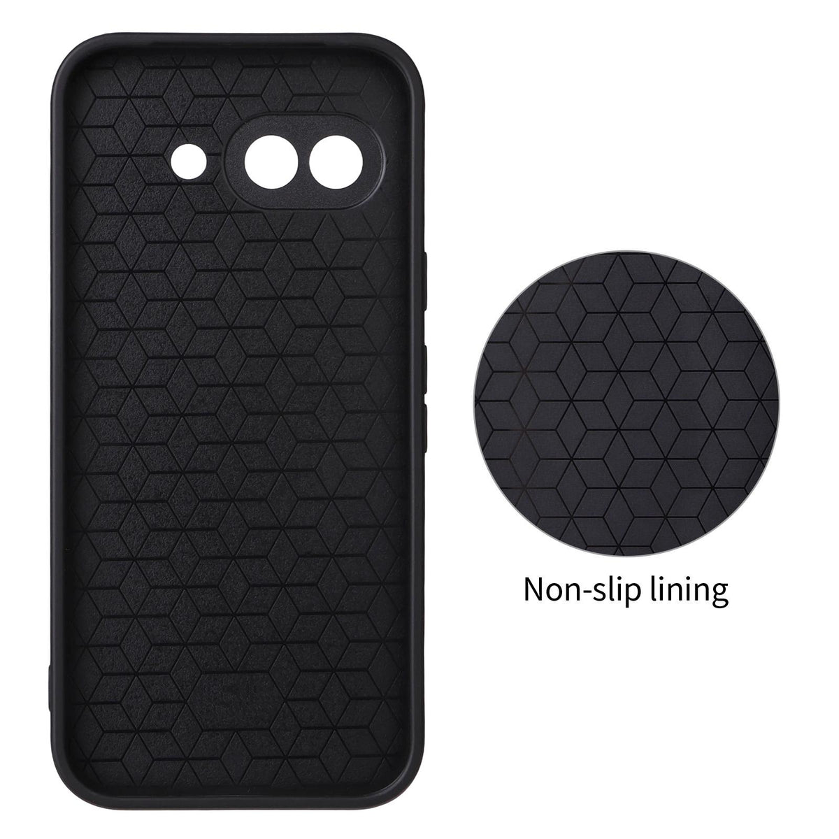 For Google Pixel 9a Precise Cutout Carbon Fiber Texture Vegan Leather Phone Case - Orange - EDA009801712A