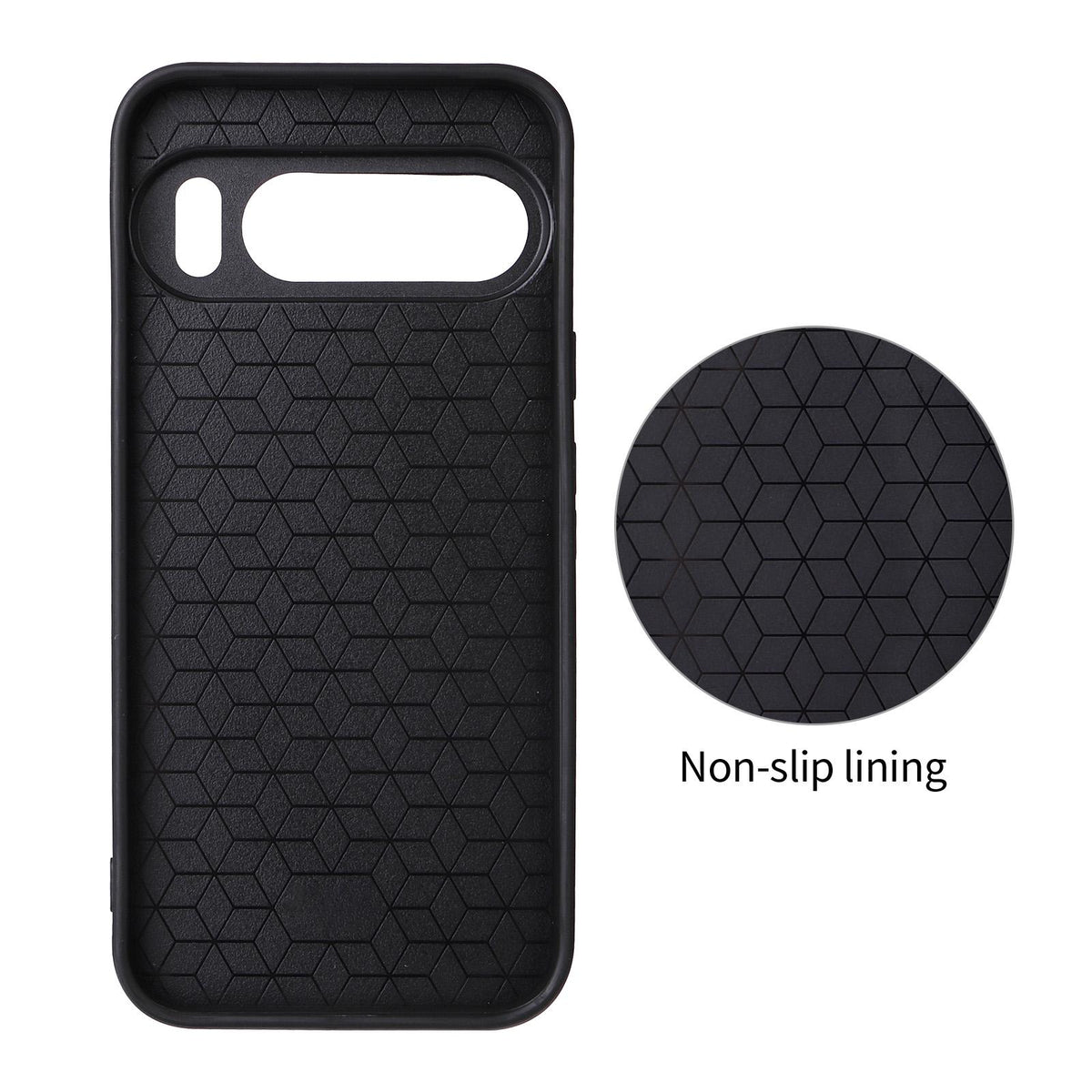 For Google Pixel 10 Pro XL Precise Cutout Carbon Fiber Texture Vegan Leather Phone Case - Red - EDA009801713B