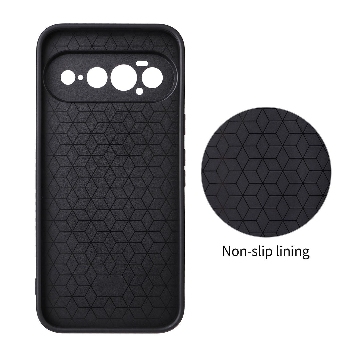 For Google Pixel 11 Pro XL Precise Cutout Carbon Fiber Texture Vegan Leather Phone Case - Orange - EDA009801716A