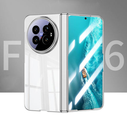 For vivo X Fold6 5G Electroplating Transparent Shockproof Phone Case - Silver - EDA009802901A
