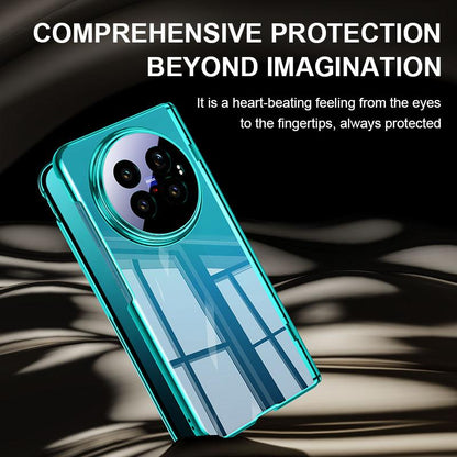 For vivo X Fold6 5G Electroplating Transparent Shockproof Phone Case - Black - EDA009802901B