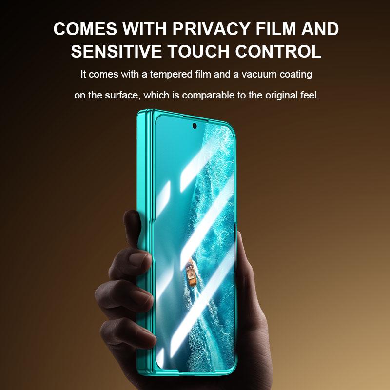 For vivo X Fold6 5G Electroplating Transparent Shockproof Phone Case - Blue - EDA009802901C