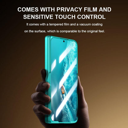 For vivo X Fold6 5G Electroplating Transparent Shockproof Magnetic Phone Case - Blue - EDA009803601C