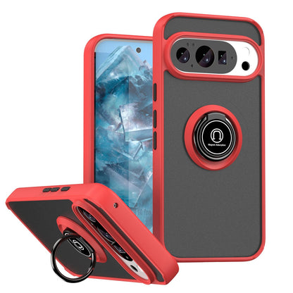 For Google Pixel 11 / 11 Pro Q Shadow 1 Series TPU + PC Phone Case with Ring - Red - EDA009803902A