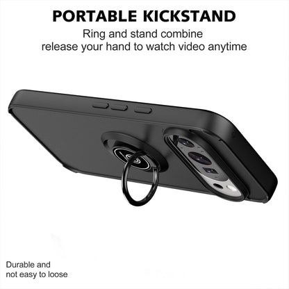 For Google Pixel 11 / 11 Pro Q Shadow 1 Series TPU + PC Phone Case with Ring - Black - EDA009803902B
