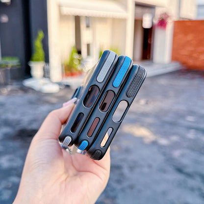 For Motorola Edge 60 Fusion Dual Color Skin Feel Magnetic Phone Case - Black - EDA009806501A