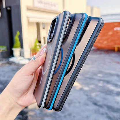 For Motorola Edge 60 Fusion Dual Color Skin Feel Magnetic Phone Case - Grey - EDA009806501B