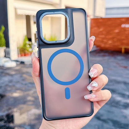 For Motorola Edge 60 Fusion Dual Color Skin Feel Magnetic Phone Case - Blue - EDA009806501C