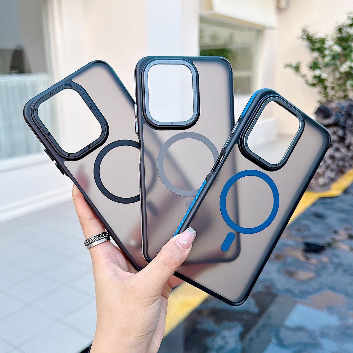 For Redmi 15C 5G / 4G Global 171mm Dual Color Skin Feel Magnetic Phone Case - Grey - EDA009806801B