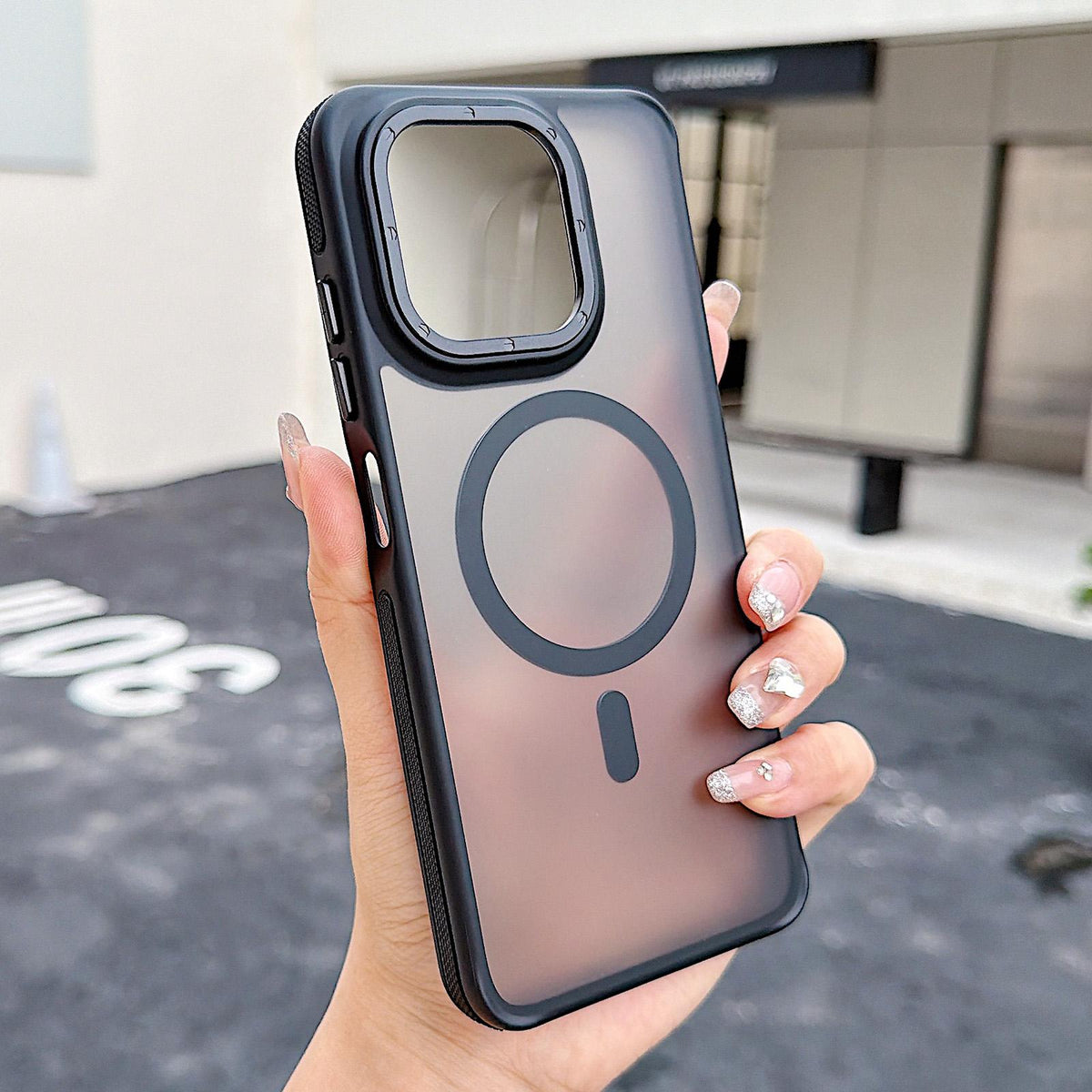 For ZTE Blade A35 / A55 Dual Color Skin Feel Magnetic Phone Case - Black - EDA009807701A