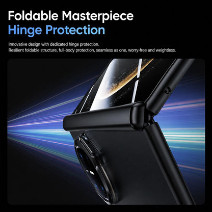 For Huawei Mate X6 Transparent Lens Holder Hinge Integrated Film Phone Case - Red - EDA009809101B