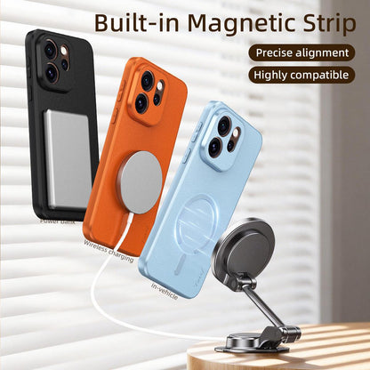For OPPO Reno15 Pro 5G Global Goatskin Vegan Leather Magnetic Phone Case - Orange - EDA009816512C